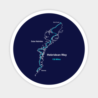 Route Map of Scotland's Hebridean Way Magnet